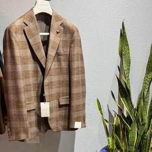 Men’s Jack Victor Midland Brown Plaid Sport Coat